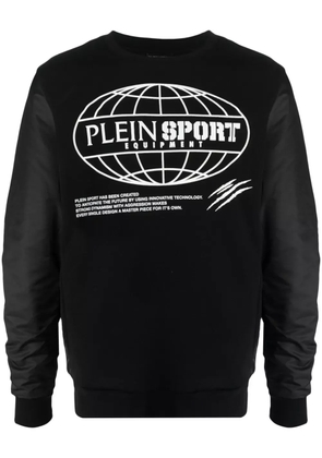 Plein Sport Global Express Edition cotton sweatshirt - Black