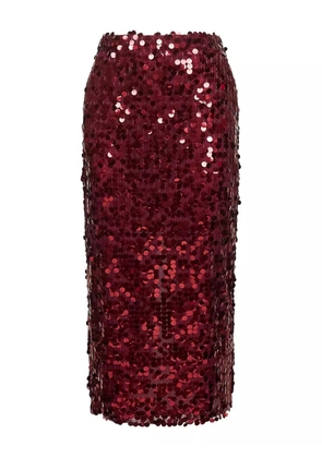 Blanca Vita sequin-embroidered midi skirt