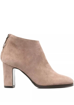 Julie Dee zip-fastening leather boots - Neutrals