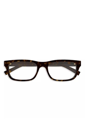 Gucci Eyewear rectangle-frame glasses - Brown