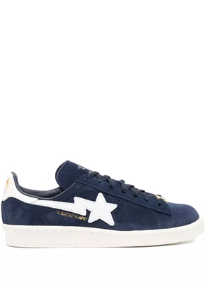 A BATHING APE® star-patch suede trainers - Blue