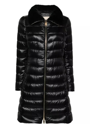 Herno faux-fur collar puffer coat - Black