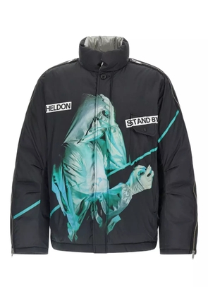 Undercover zip padded jacket - Black