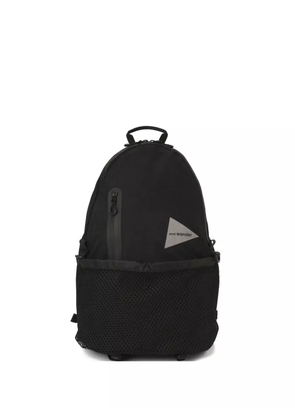 and Wander logo print backpack - Black