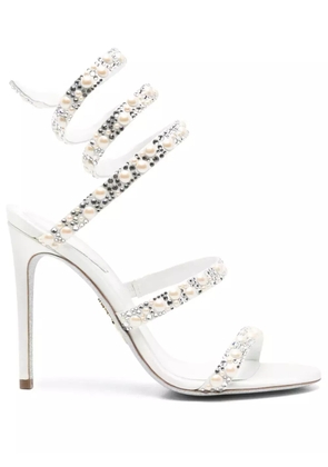 René Caovilla 100mm Cleo sandals - White
