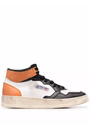 Autry colour-block hi-top sneakers - White