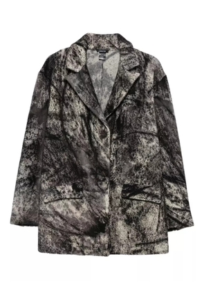 Avant Toi abstract-pattern blazer - Grey