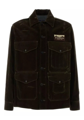 Junya Watanabe MAN velvet flap-pocket jacket - Brown