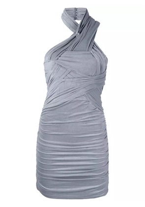 Alexander Wang ruched halterneck minidress - Grey