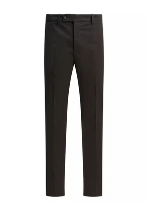 Incotex pressed-crease trousers - Brown