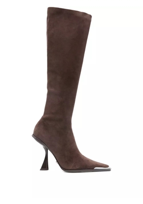 Cult Gaia 105mm suede knee-high boots - Brown