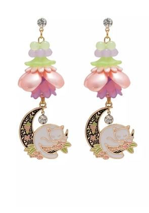 Amir Slama Bijoux cat drop earrings - Multicolour