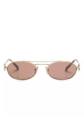 Miu Miu Eyewear oval-frame sunglasses - Gold