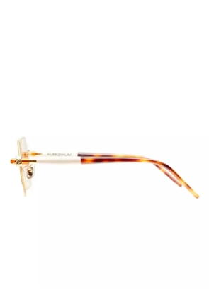 Kuboraum geometric-frame sunglasses - Gold