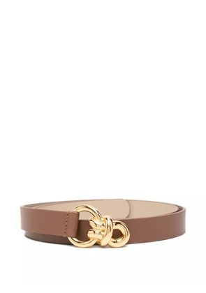 Tagliatore knotted-buckle belt - Brown