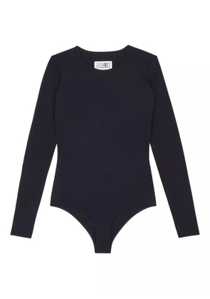 MM6 Maison Margiela long-sleeve jeans bodysuit - Black