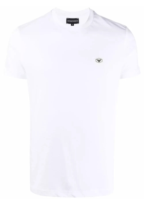 Emporio Armani logo-patch short-sleeved T-shirt - White
