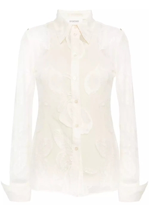 Sportmax Asti mesh shirt - Neutrals