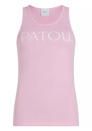 Patou logo-print tank top - Pink