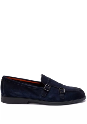 Santoni suede loafers - Blue