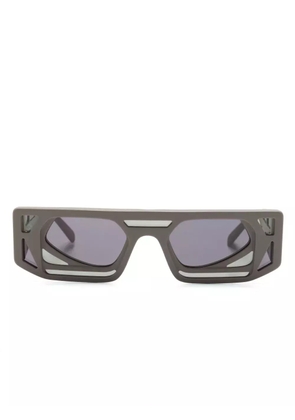 Kuboraum Mask T9 rectangle-frame sunglasses - Grey