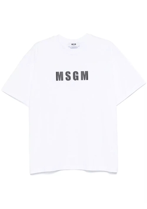 MSGM logo-print T-shirt - White