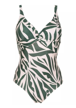 Lygia & Nanny Adriana abstract-print one-piece - Green