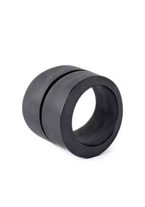 Parts of Four Crevice brushed ring - Black