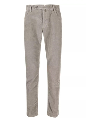 Incotex slim-cut cotton trousers - Grey