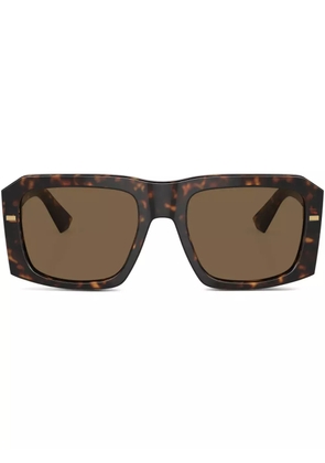 Dolce & Gabbana Eyewear tortoiseshell-effect tinted sunglasses - Green