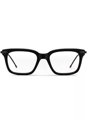Thom Browne Eyewear rectangular-frame metal glasses - Black