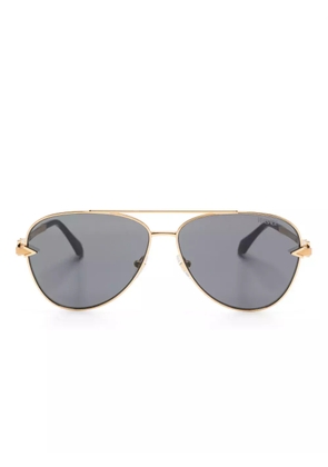 Versace Eyewear pilot-frame sunglasses - Gold