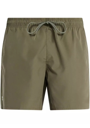 Lacoste logo-embroidered swim shorts - Green