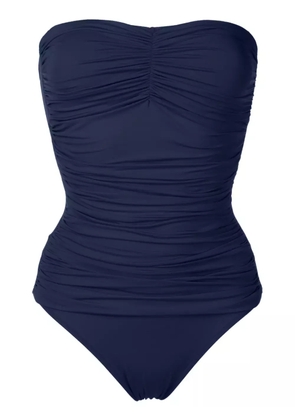 Lygia & Nanny Wangari Fluity ruched swimsuit - Blue