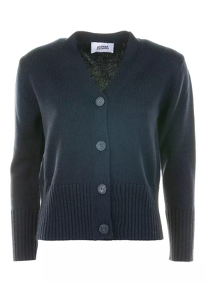 ALPHA STUDIO buttoned v-neck cardigan - Blue