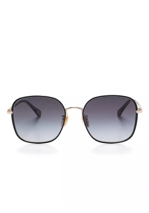 Chloé Eyewear oversize-frame sunglasses - Gold