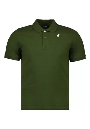 K-Way two-button logo polo shirt - H11 GREEN CYPRESS
