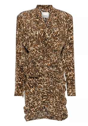 ISABEL MARANT Cleora mini dress - Brown