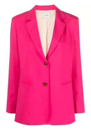 Alysi single-breasted virgin wool blazer - Pink