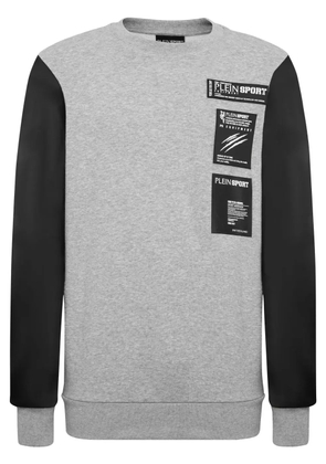 Plein Sport logo-appliqué sweatshirt - Grey