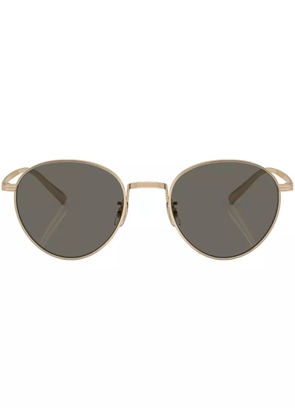 Oliver Peoples Rhydian round-frame sunglasses - Gold