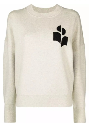 MARANT ÉTOILE Atlee intarsia-knit relaxed jumper - Grey