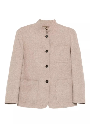 Max Mara buttoned patch-pocket jacket - Neutrals