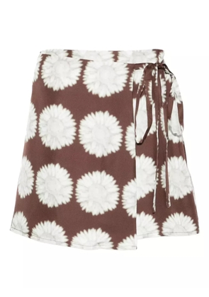 Asceno Positano mini skirt - Brown