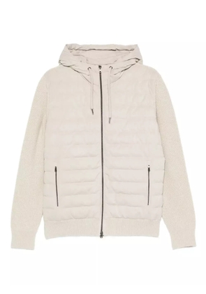 Herno quilted hooded jacket - Neutrals