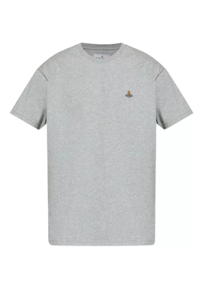 Vivienne Westwood embroidered-logo t-shirt - Grey