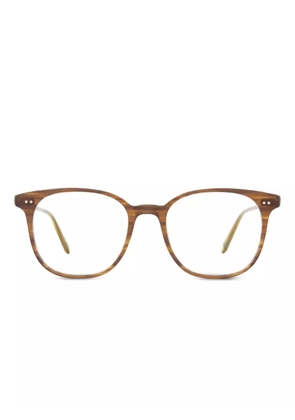 Garrett Leight Carrol round-frame glasses - Brown