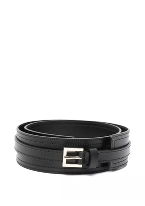 Lorena Antoniazzi stitched buckle belt - Black