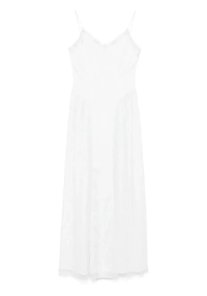 ROTATE BIRGER CHRISTENSEN satin lace maxi dress - Neutrals