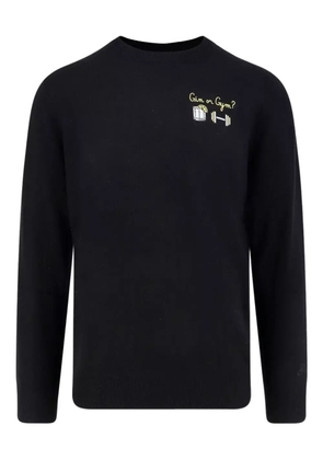 MC2 Saint Barth embroidered-motif sweater - Black